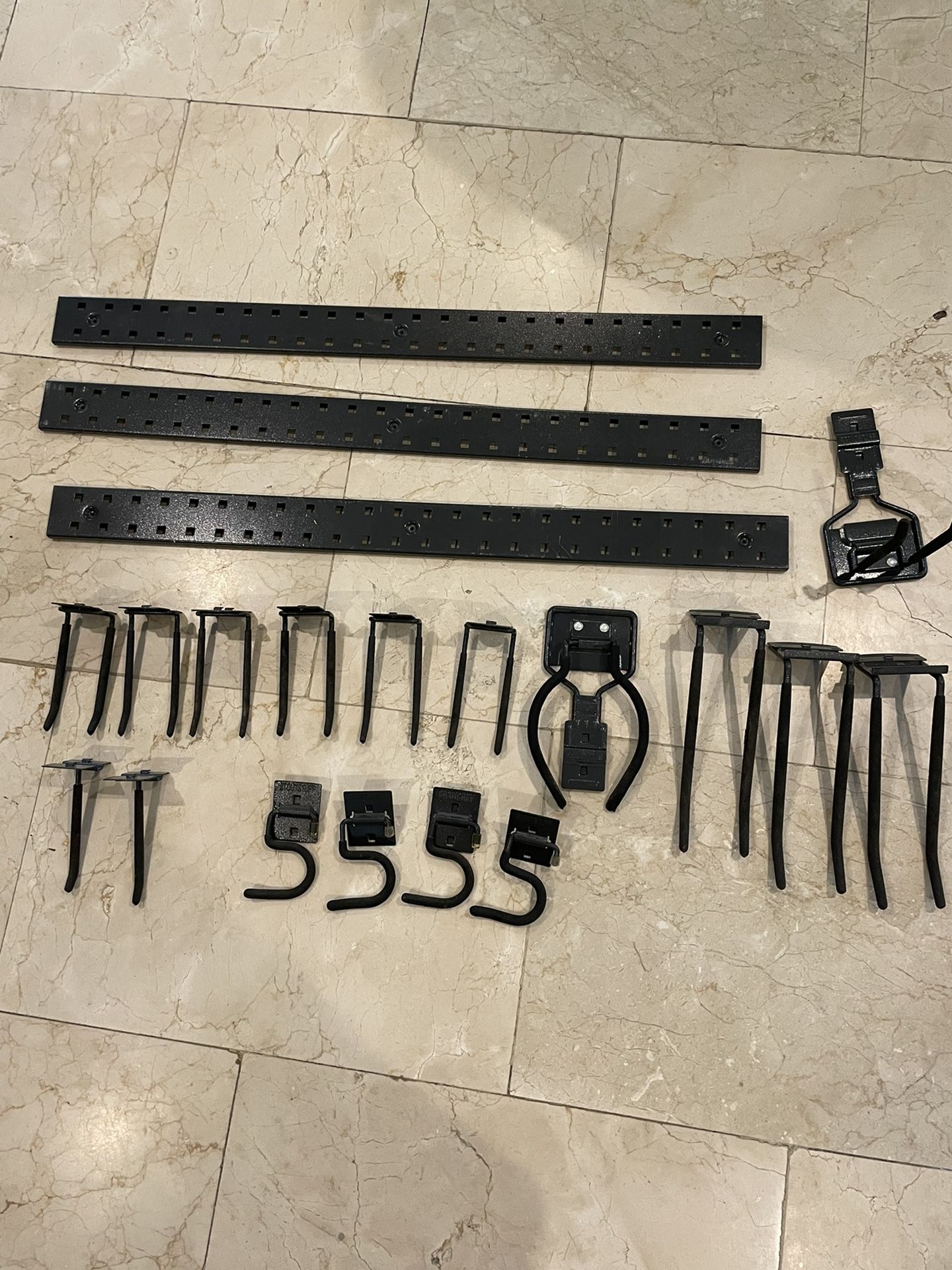 STOUT STUFF WALL MOUNT RAIL and HOOKS