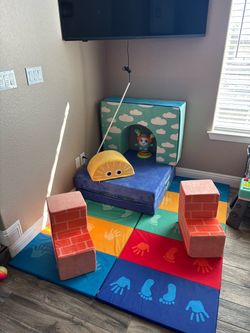 Kids Soft Foam Play Set with Mat