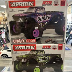 Arrma Quake Grom 4X4 1/16 Scale Brushed Monster Truck