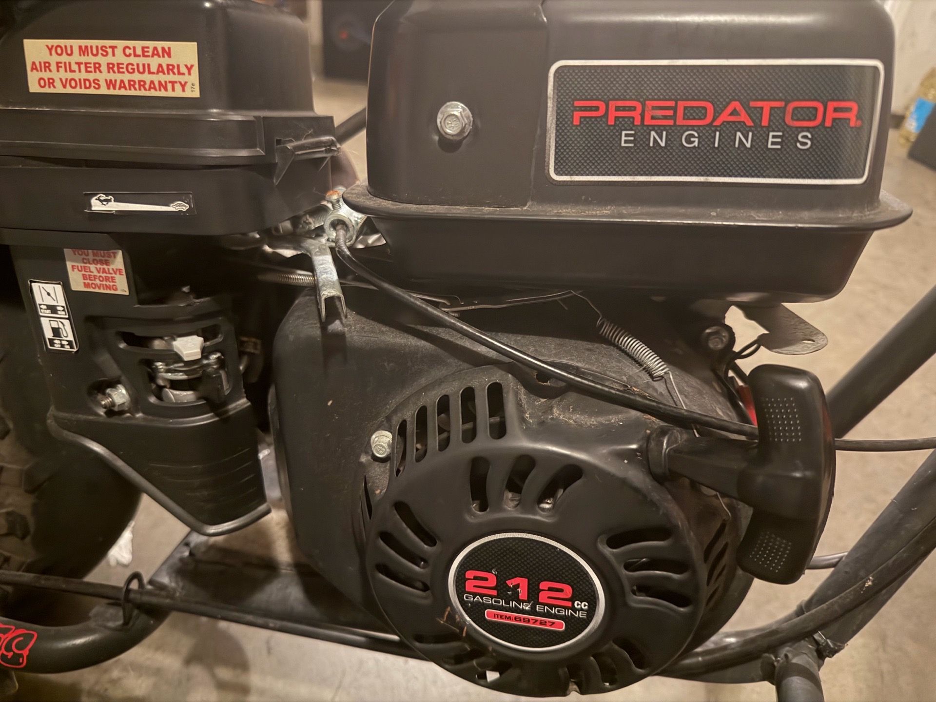 Predator 212cc engine only