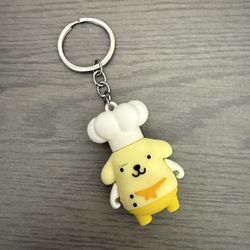 Pompompurin key ring keychain