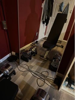 Tru lap dumbbells +REP Fitness BlackWing