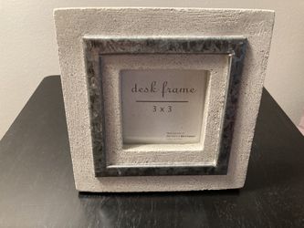 Stone & Silver Frame For 3x3  Picture