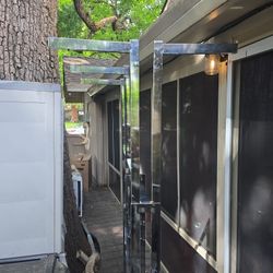 Commercial clothes hanging