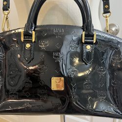 Authentic MCM Patent Leather Handbag 
