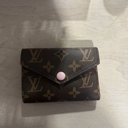 Louis Vuitton Pink and Brown Wallet