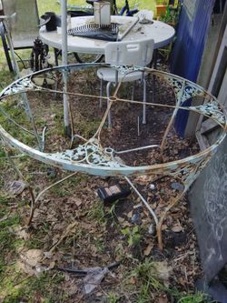 Vintage iron patio furniture