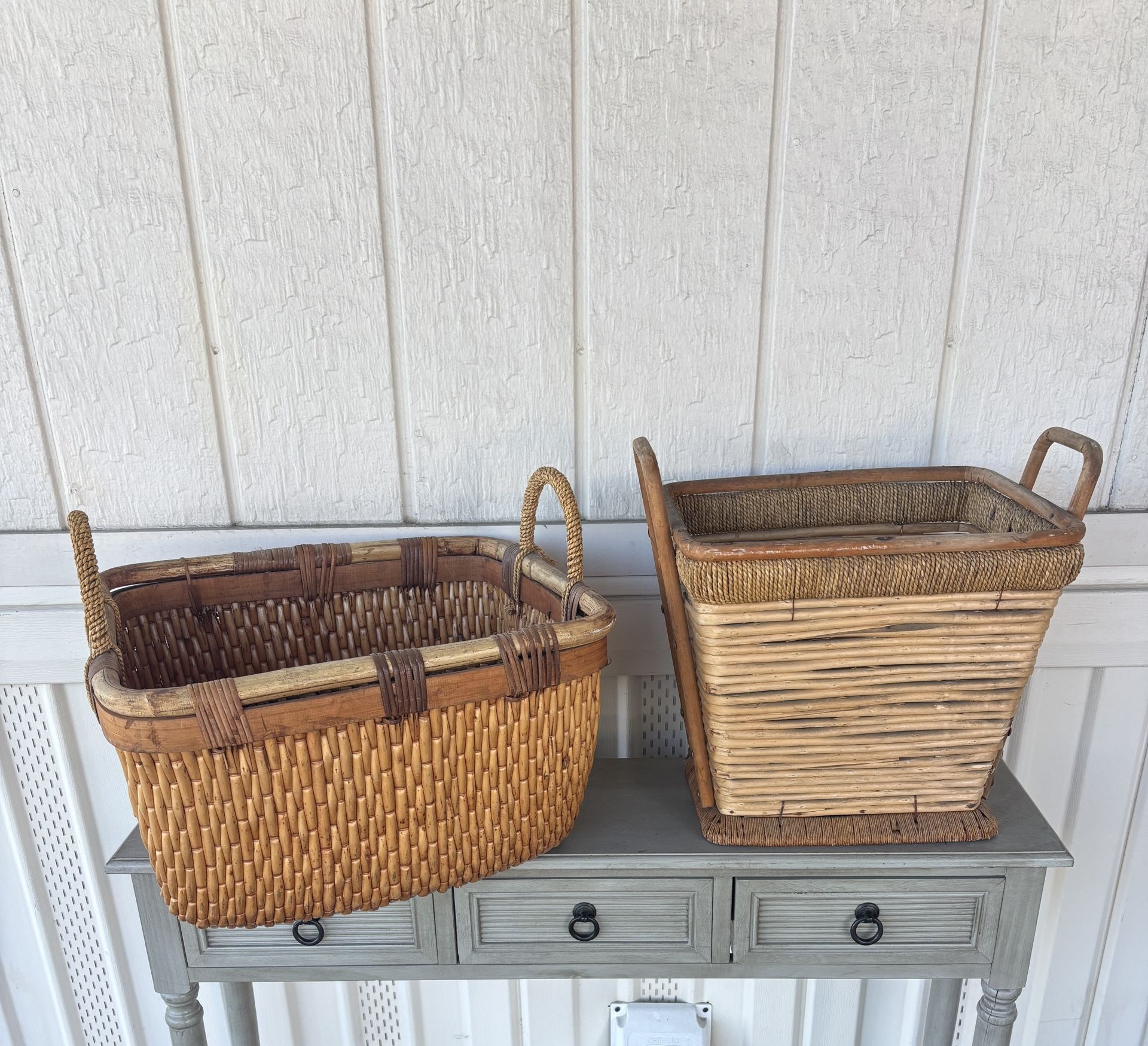 Baskets W Handles. Both For $25