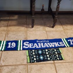 Seahawks scarf & arm warmers