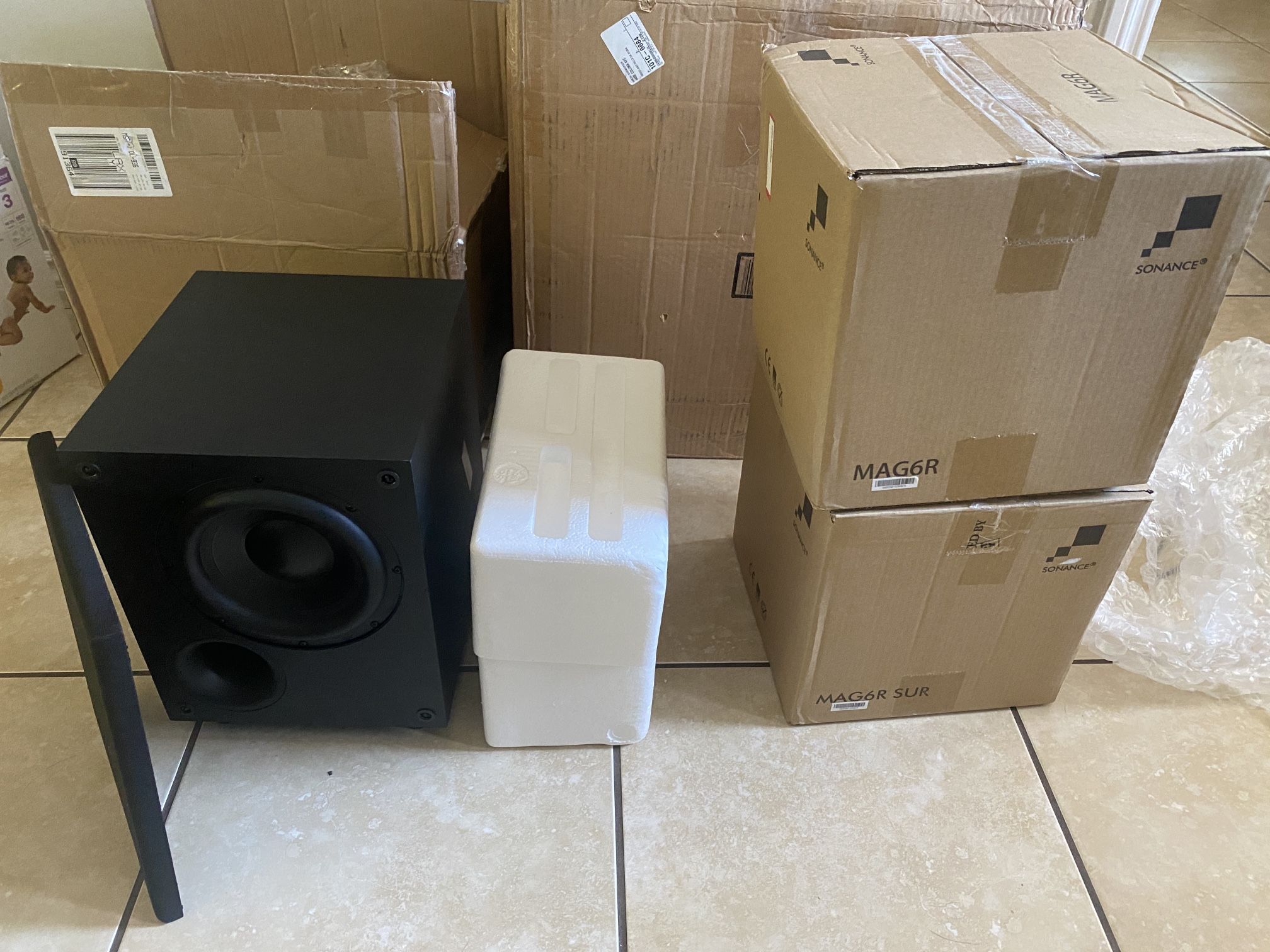 Sonance Mag5.1r In Wall Celing Home Theater Speakers