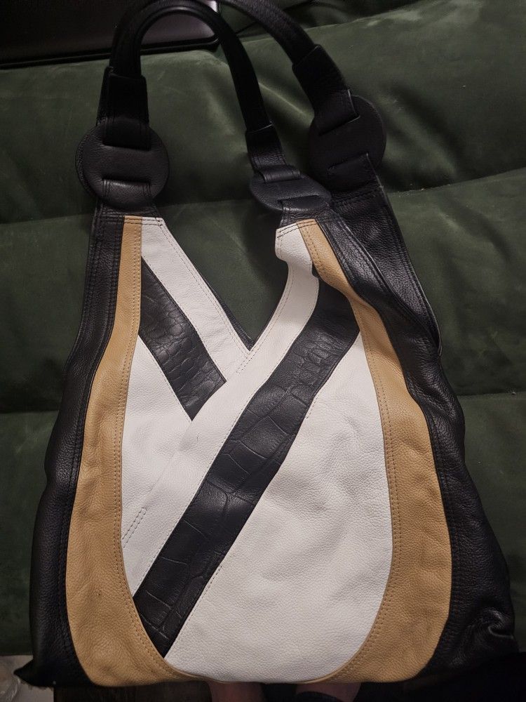 Tahari Real Leather Tote Bag