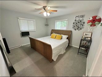 Nice wood King size headboard and footboard