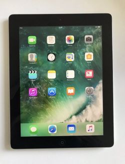 Apple iPad 4th Gen 9.7" Retina 16GB Black -WIFI A1458 + Charger 