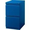 Hirsh Industries 20" Deep File/File Mobile Pedestal, Blue,  Two Drawer