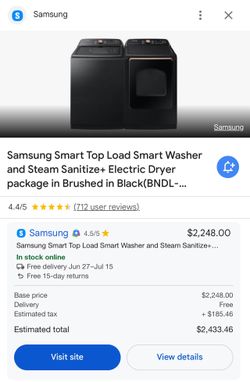 Samsung Washer /Dryer Like New