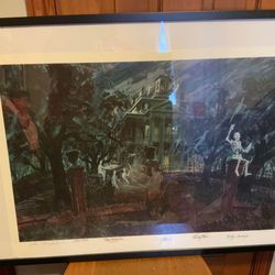 Disney Eric Robinson Tribute to Haunted Mansion & Collin Campbell Haunted Mansion Art W/ COA’s!
