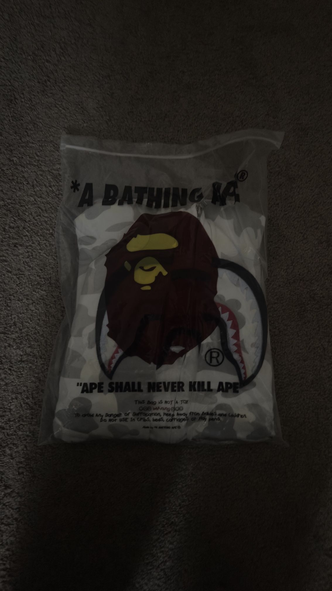 Bape Hoodie Size M Fits S And L