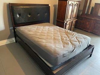 Bed with mattress and frame