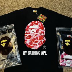 Small black Bape shirt