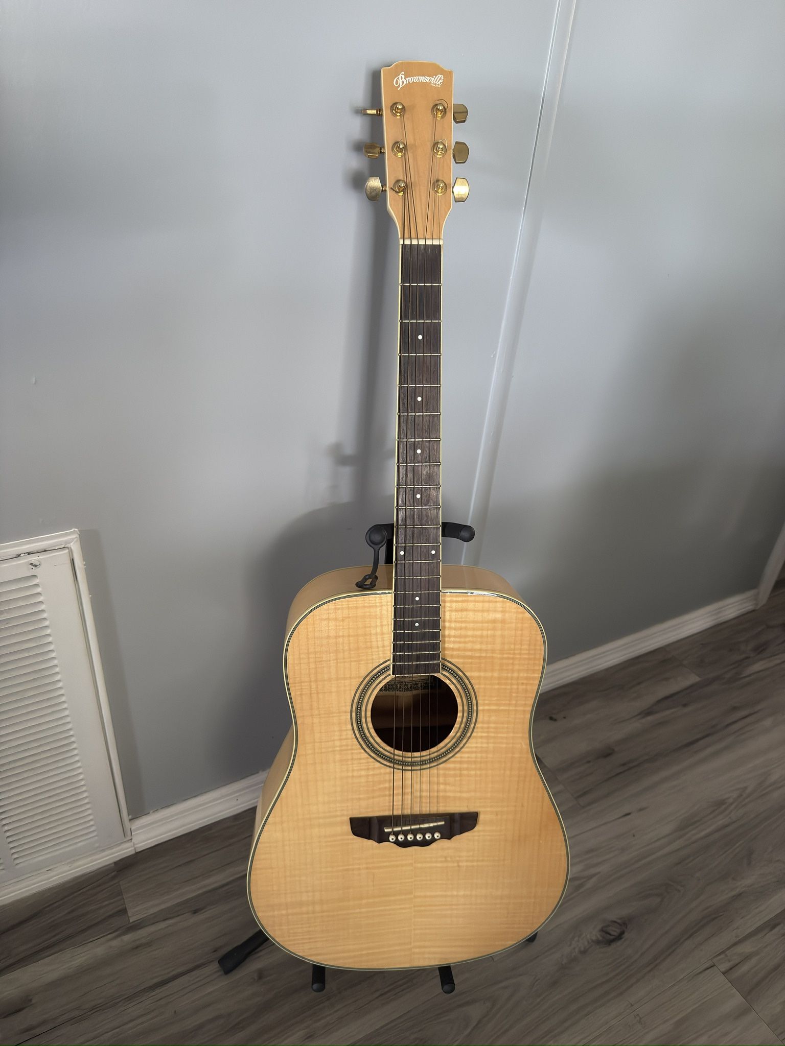 Brownsville BMAG-3 Acoustic Guitar with LEVY’S EM20S Gig Bag