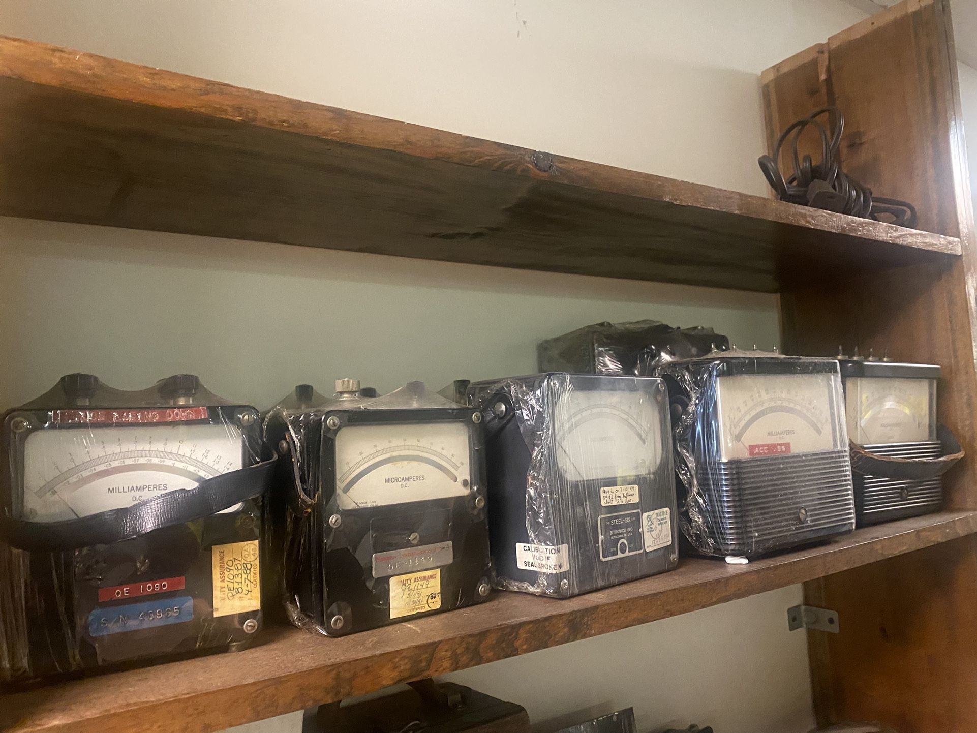 Lot Of 10 Vintage Meters Weston, Bitronics, General Electric