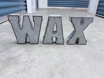 WAX Metal Letters – Salon Spa Farmhouse Decor