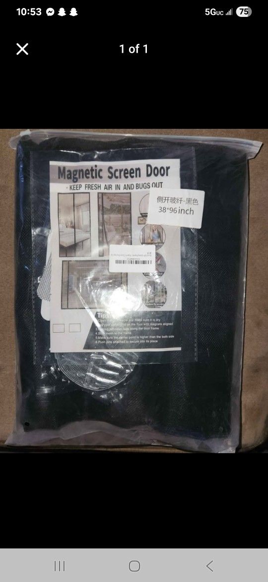 Magnetic Door Screen 38 X 96