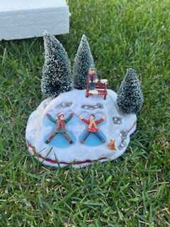 LEMAX VILLAGE AND CHRISTMAS TREE