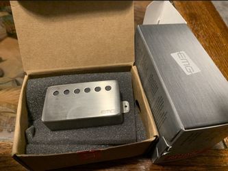 EMG 66 Neck Pickup - Active Electric Guitar - Brushed Chrome Metalworks