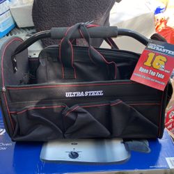 ultra steel open tote bag