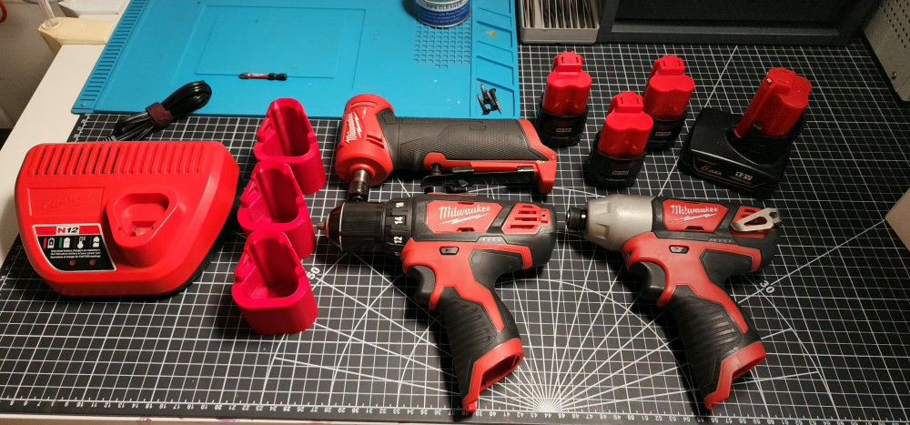 Milwaukee M12 Drill, Impact, Die Grinder, Batteries, Charger...