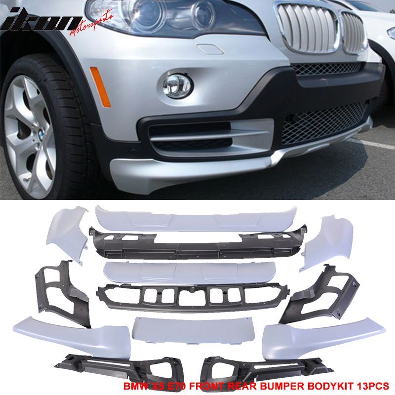 Fits 2007-2010 BMW X5 E70 PP Full Aerodynamic AERO Bumper Body Lip Kit Front&Rear 13PCS