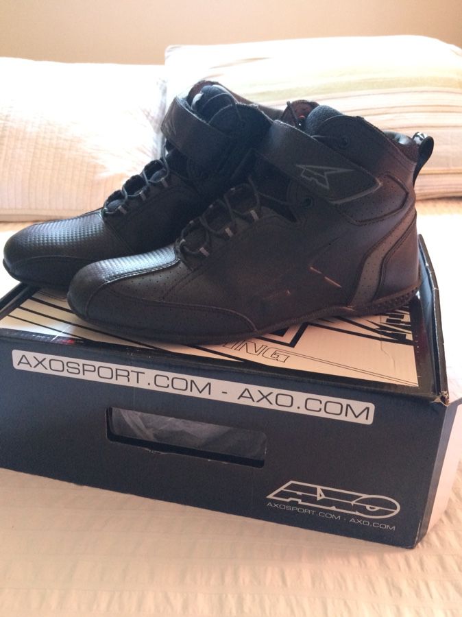 Axo Size 8 USA Asphalt Motorcycle boots
