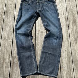 Rare Blue Denim Affliction Jeans Size 34