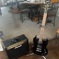 Epiphone SG And Marshall Amp