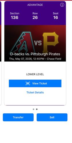 Pittsburgh Pirates vs Arizona Diamondbacks 5/7