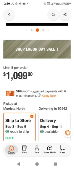 Rubbermaid 7x7 storage shed