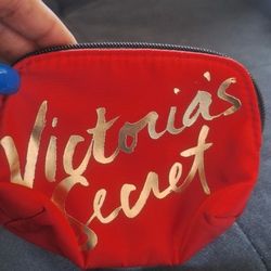 Victoria's Secret Small Red Gold Clutch