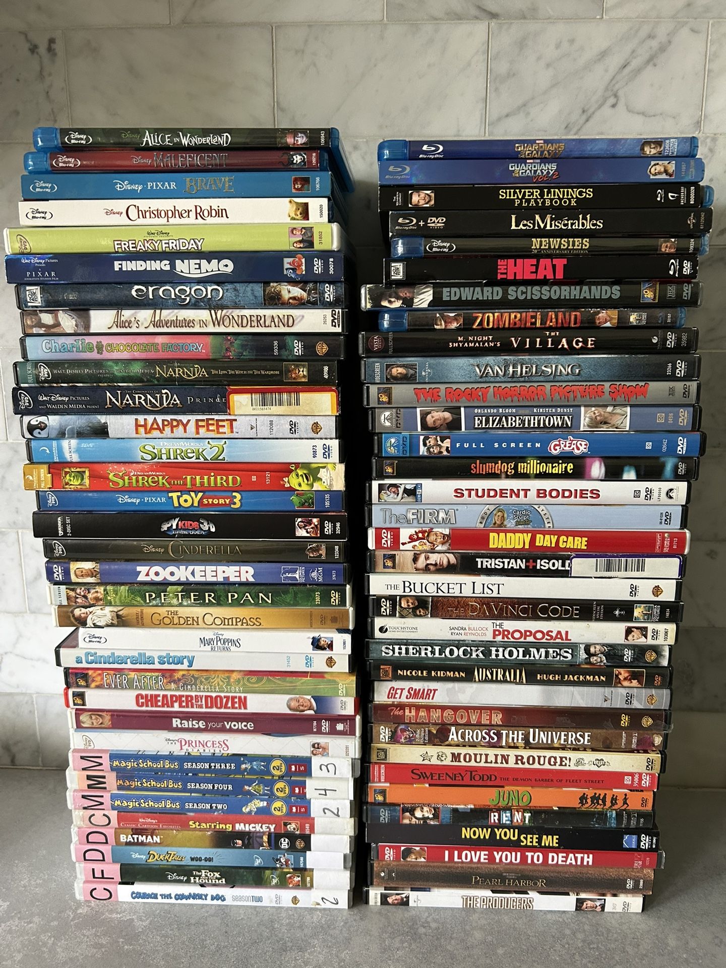 68 DVD’s & Blue Rays Mixed