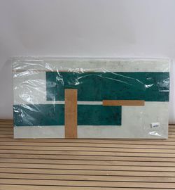 Canvas Wall Art Teal Geometric Abstract Living Bedroom Office 20x40