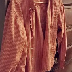 Shirt Man's Button Down Old Navy Plaid Medium 
