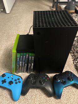 XBOX Series X w/ games and 4T External Hard drive