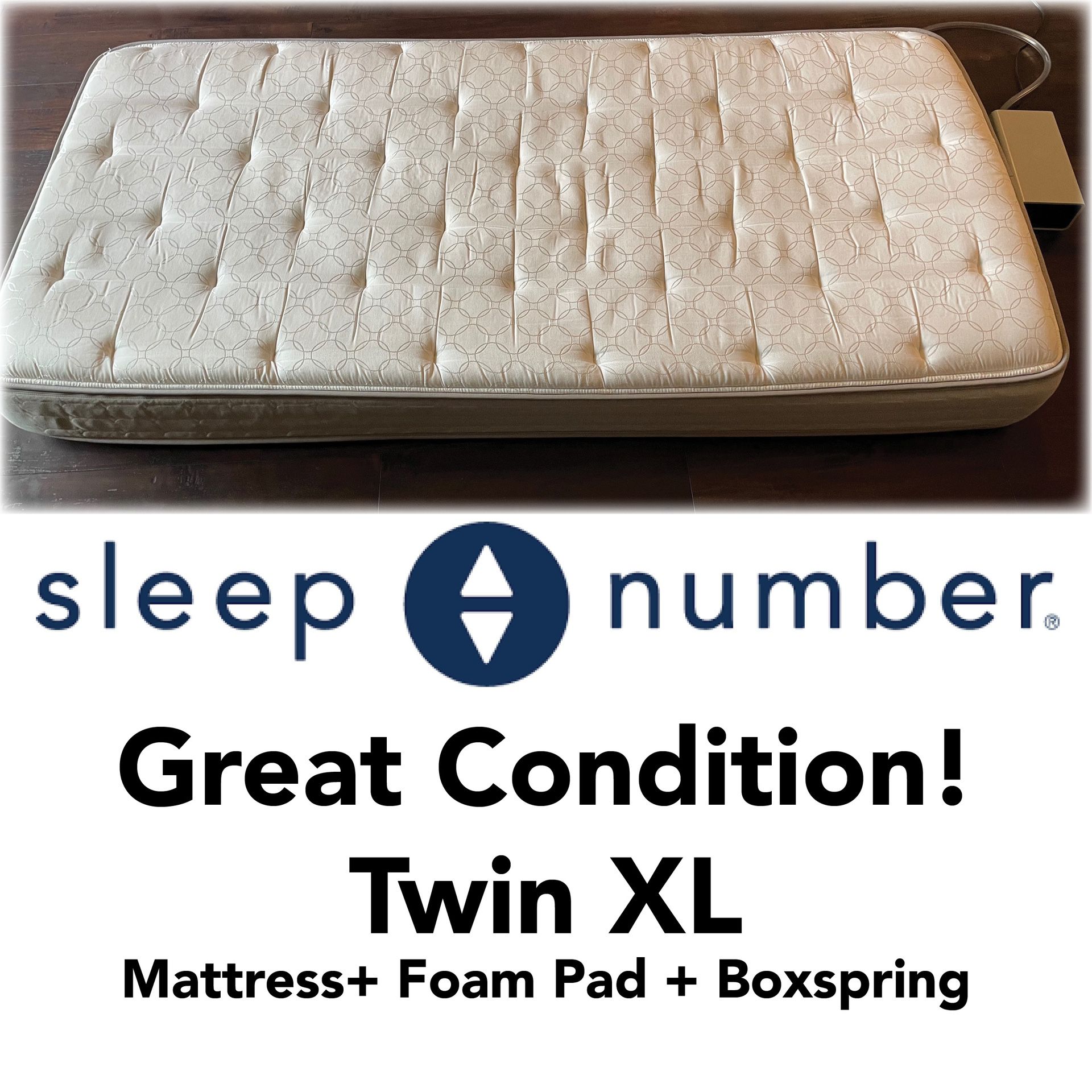 Sleep Number Mattress With Foundation, Frame, & Memory Foam
