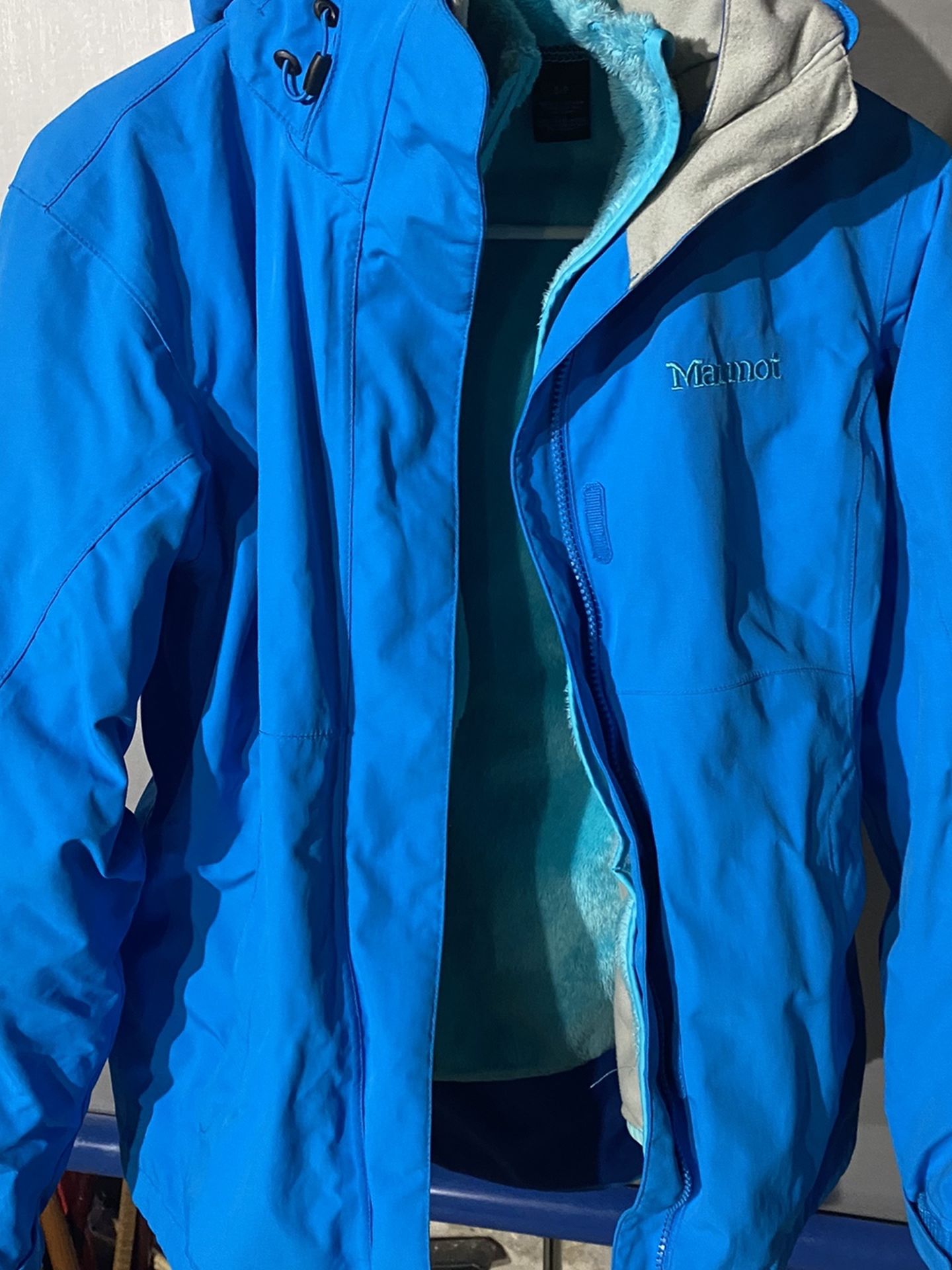 Marmot Membrain Blue 2 In 1 Lady’s Jacket Size.Small