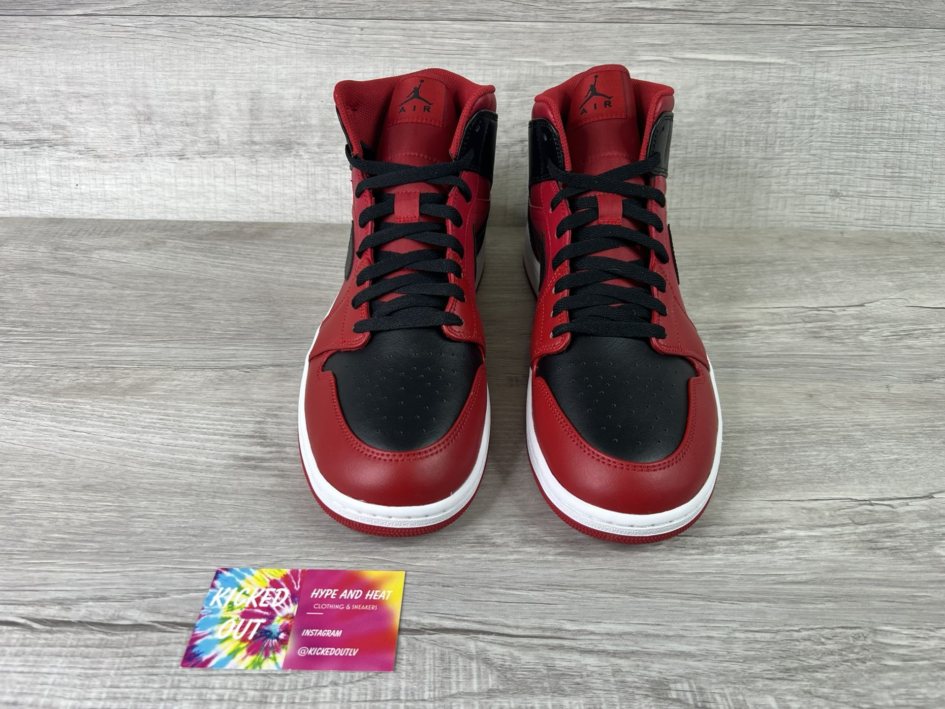 On Feet Air Jordan Mid Reverse Bred Review NEW* Nike Air Jordan