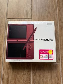 Nintendo DSi LL XL Wine Red Handheld Console Stylus Japan Tested Working.  K81