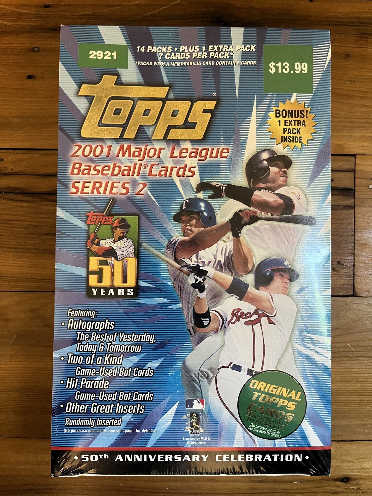 2001 Topps MLB Baseball Series 2 Blaster Box