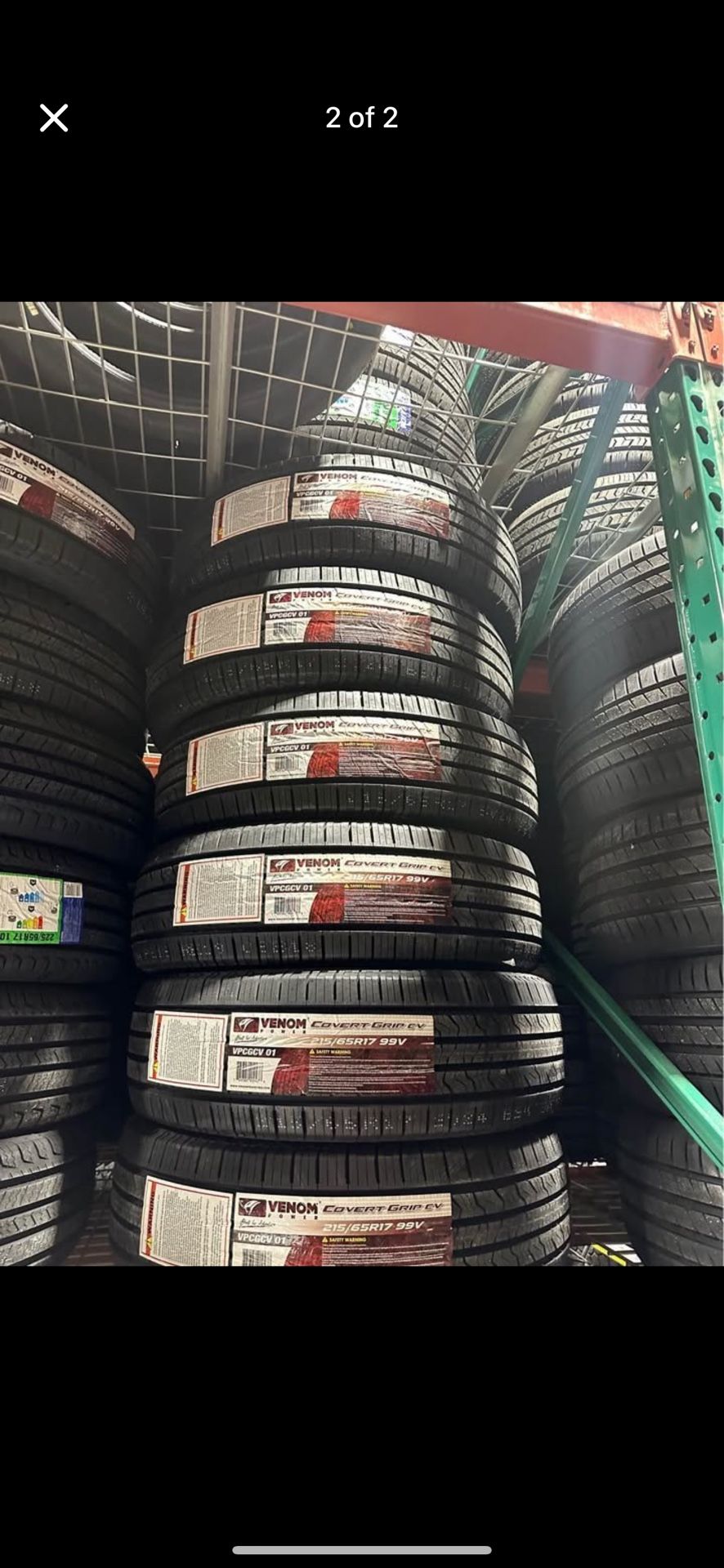 215/65/17 Venom Covert Grip CV 99V Tires