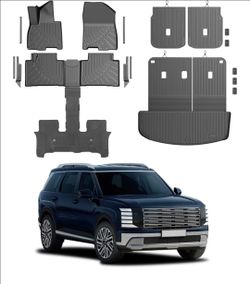Hyundai palisade 2016 floor mats  set full.  Hybrid