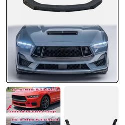 Front Bumper Lip Splitter For S650 Ford Mustang Dark Horse 2024 2025